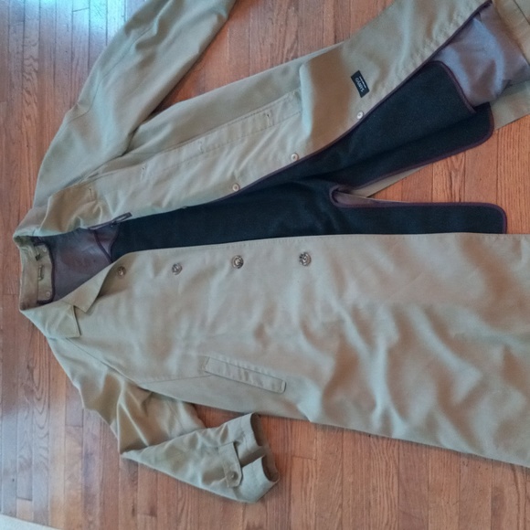 SANYO full length TRENCH COAT! MENS 46 - Picture 2 of 16